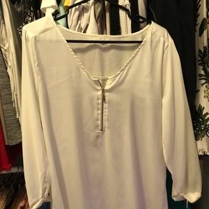 Long sleeve white top